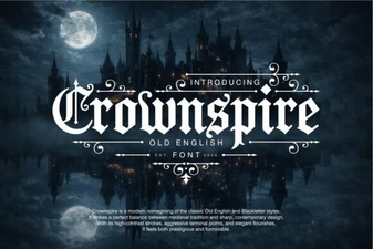 Crownspire: Versatile Design Font for Projects