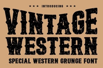 Designing with Vintage Western Font Styles