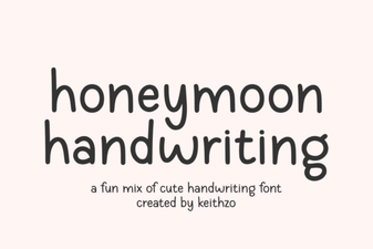 Handwrite Your Love Story with Honeymoon Font