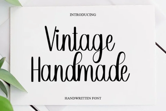 Vintage Fonts for Modern Handmade Crafts